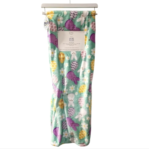 Peeps Light Green Happy Easter Oversized Plush Blanket Throw, NWT - Picture 2 of 6